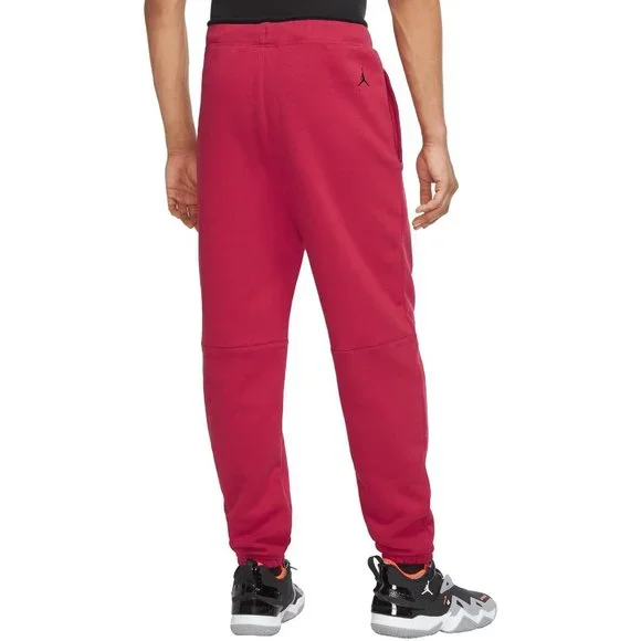 Nike Air Jordan Jumpman Joggers Men's Fleece Pants Gym Sport Red DJ0260-652 - Picture 2 of 5
